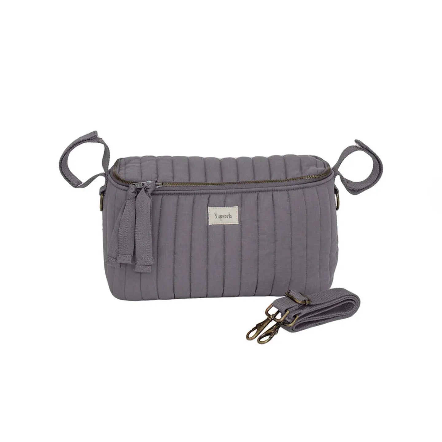 Universal Stroller Caddy Organizer | Charcoal Gray | 3 Sprouts