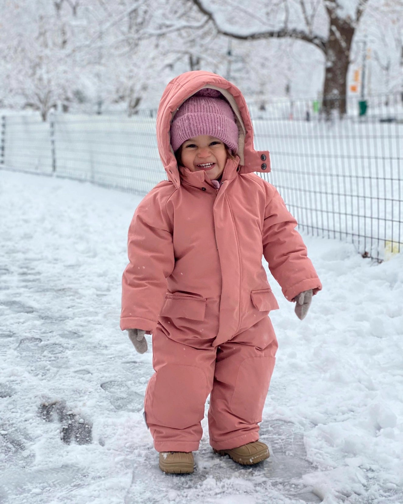 7AM SNOWSUIT GRAND BENJI Rose Dawn 1T 2T