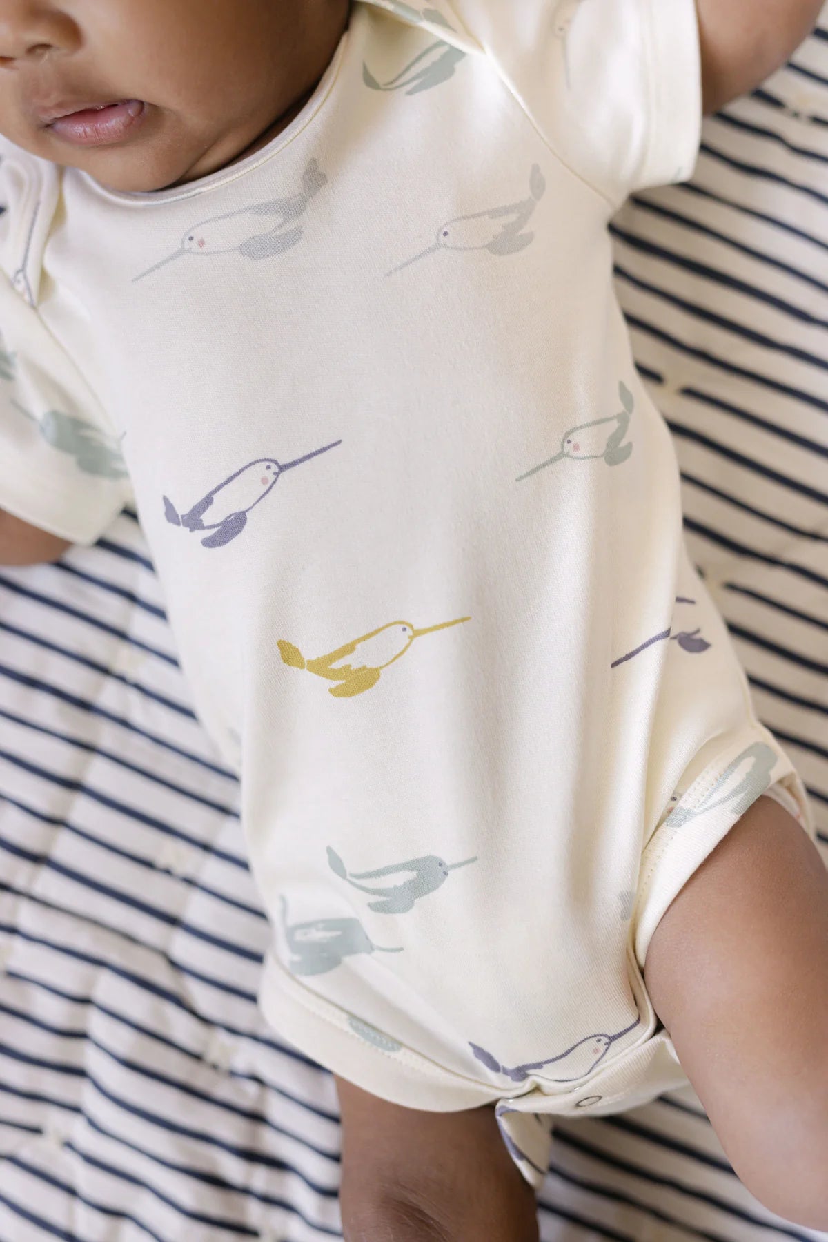Classic One-Piece | Pehr | Wildlings Narwhal