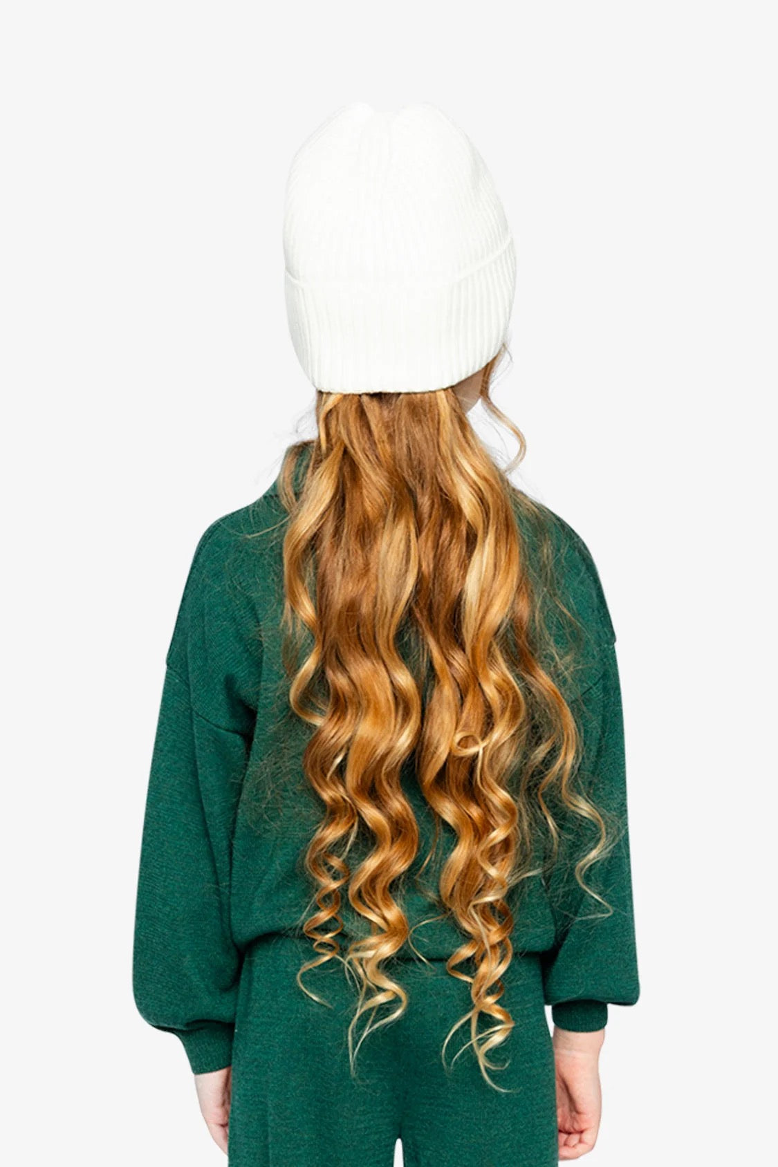 Knitted Sweater | Jasper Green | Deux Par Deux