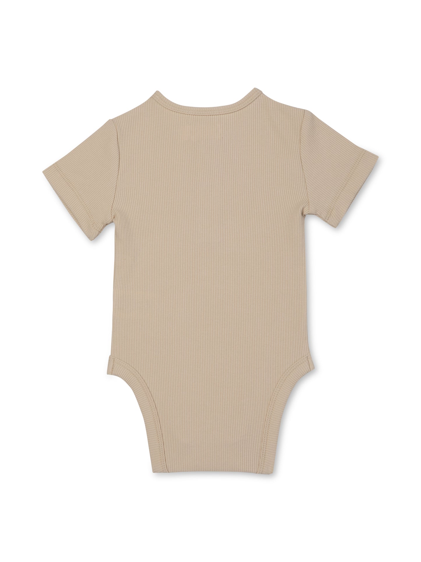 Ribbed Body Suit | Rise Little Earthlings | Beige