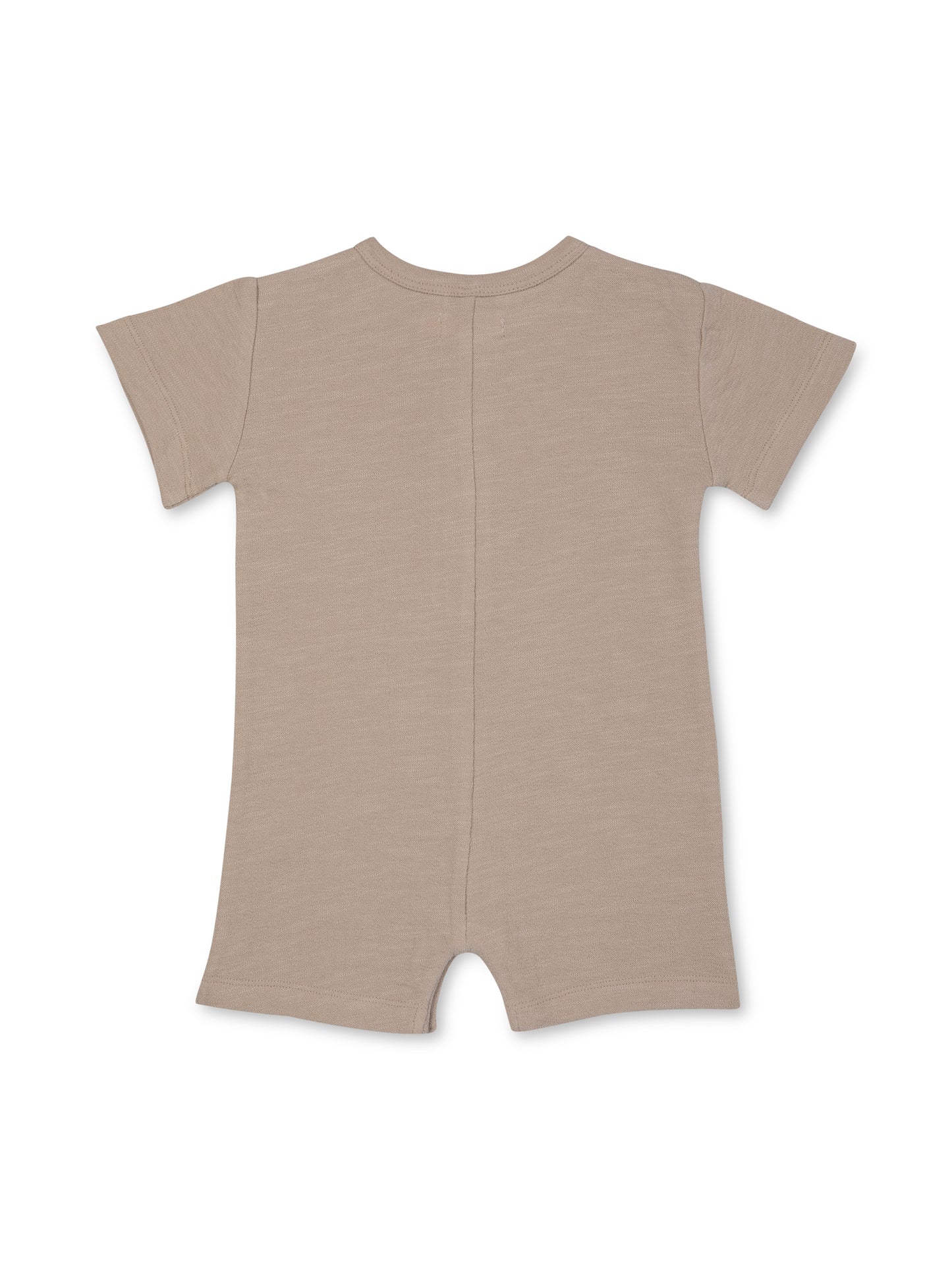 Knit Placket Romper | Sand | Rise Little Earthlings