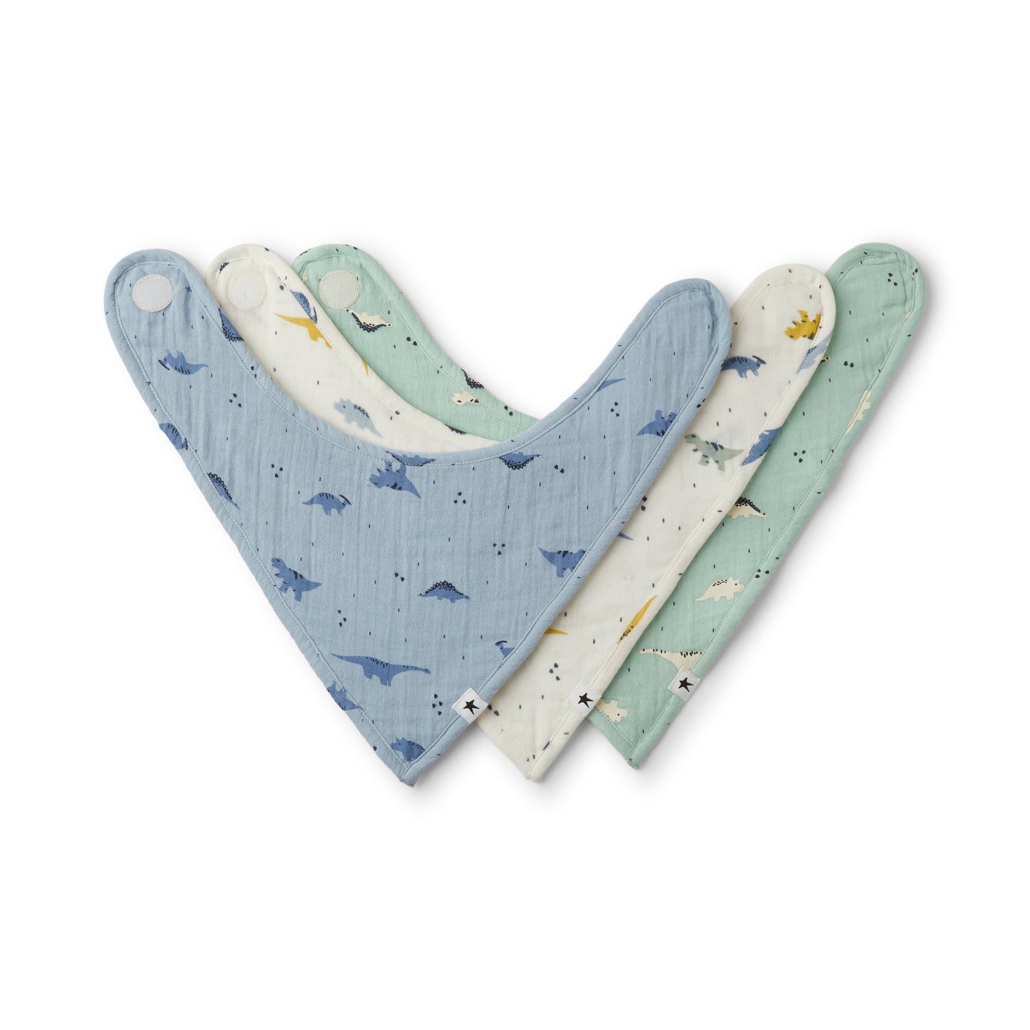 3 Pack Bib | Harbour Grey | Rise Little Earthlings