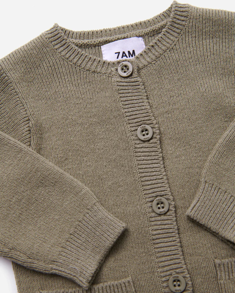 Chunky Long Sleeve Ribbed Jumpsuit | Olive | 7AM