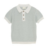 Kid Boy Knit Polo Shirt | Jadeite | En Fant