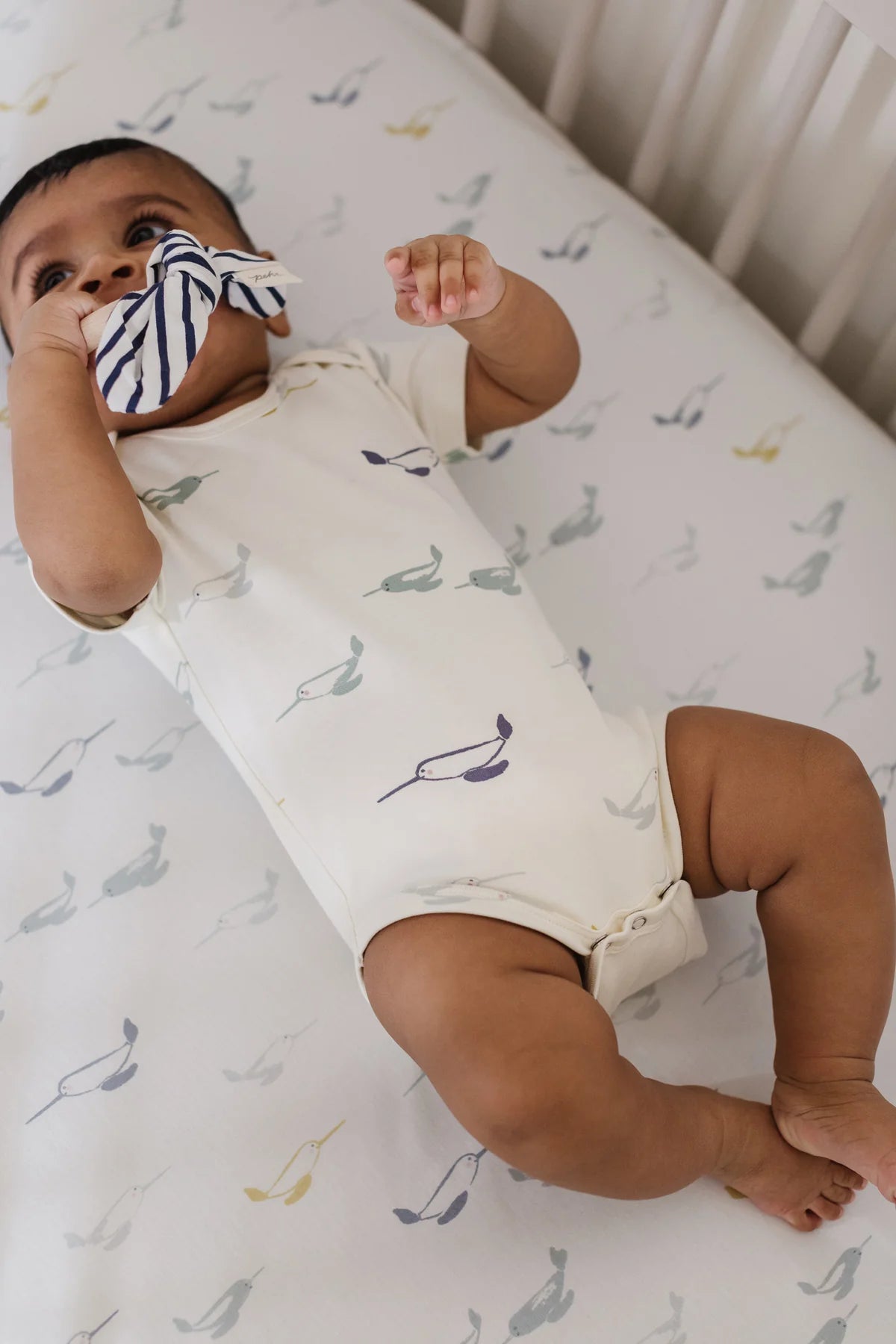 Classic One-Piece | Pehr | Wildlings Narwhal