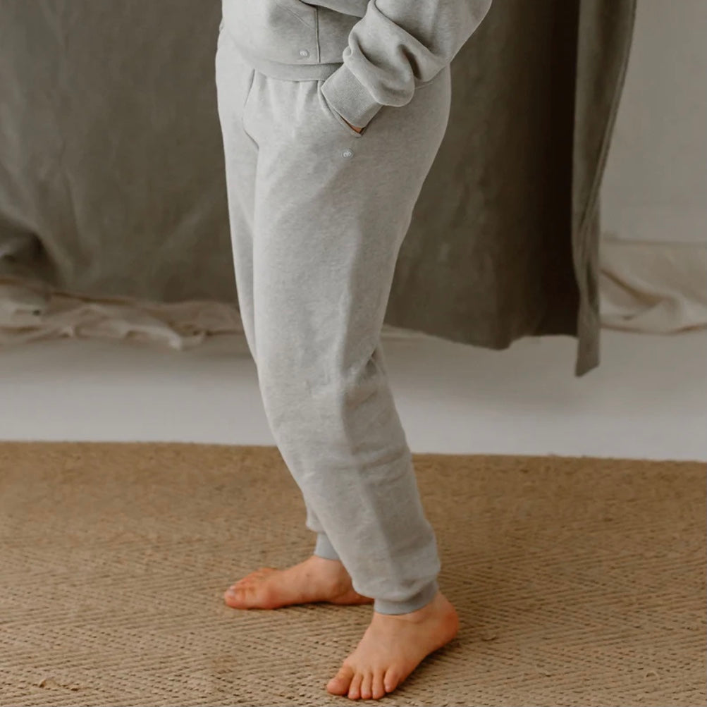 Organic Terry Women's Basics Side Seam Sweatpants | Cloudburst | Nest Designs