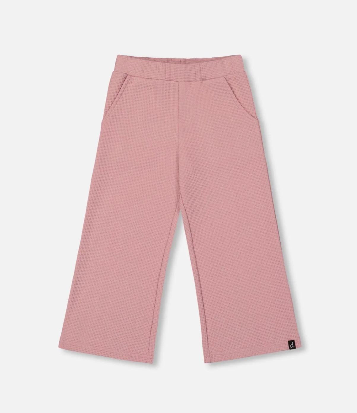 Waffle Flare Leg Pant | Pink | Deux Par Deux