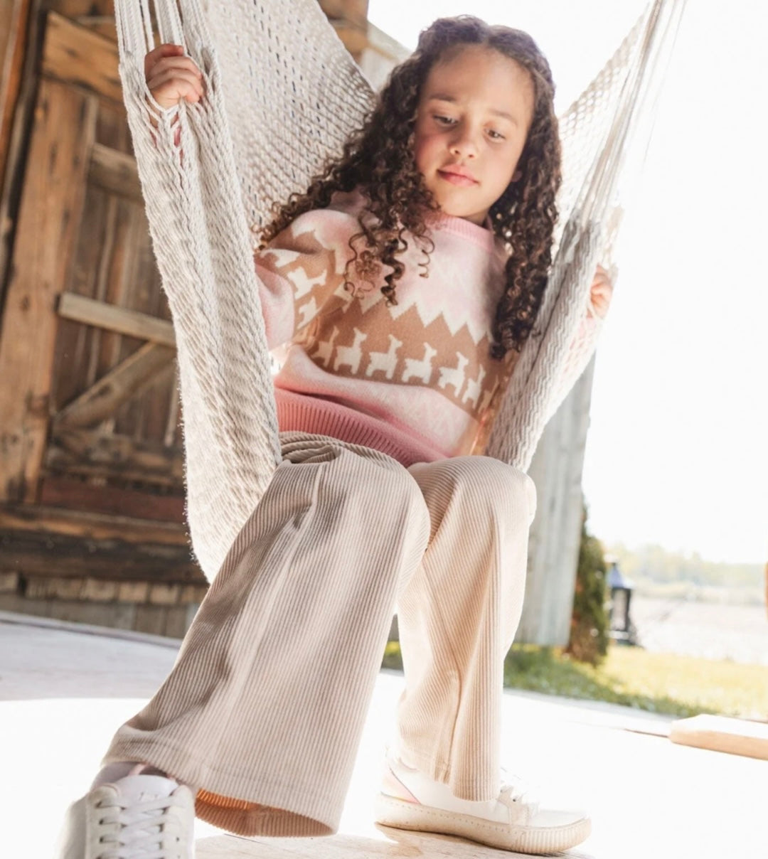 Wide Leg Corduroy Pants | Beige | Deux Par Deux