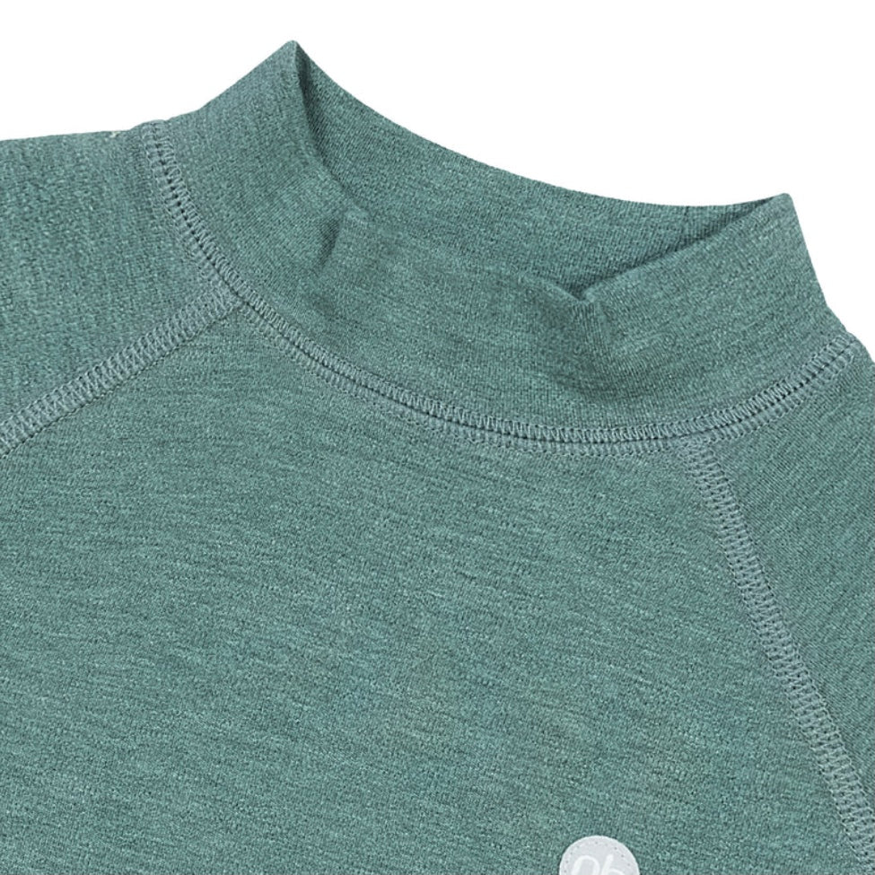 Tanboocel Basics Winter Mock Neck Long Sleeve Shirt | Misty Moss | Nest Designs