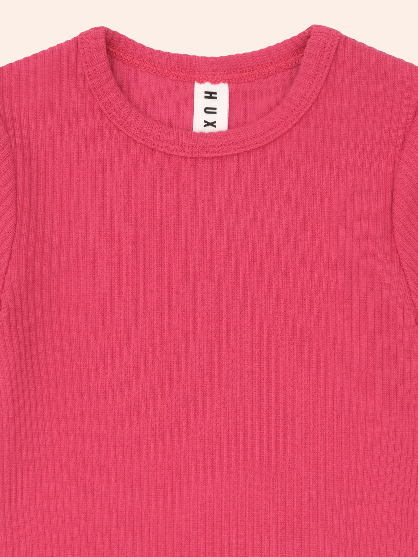 Cherry Rib Tee | Cherry | Huxbaby