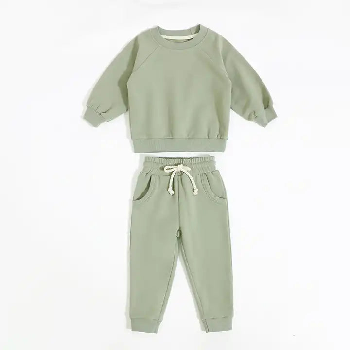 Sweat Suit Set - Mint Green