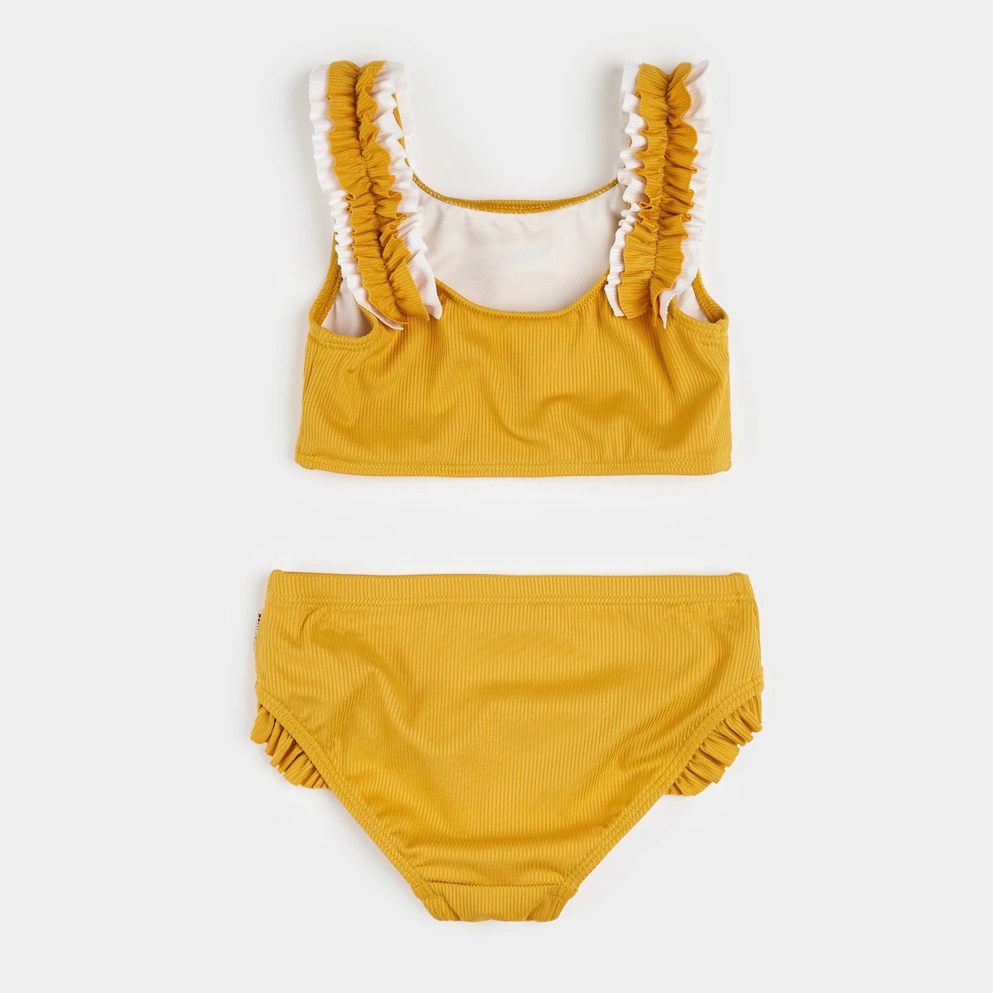 Bright Gold Ribbed Bikini | Petit Lem