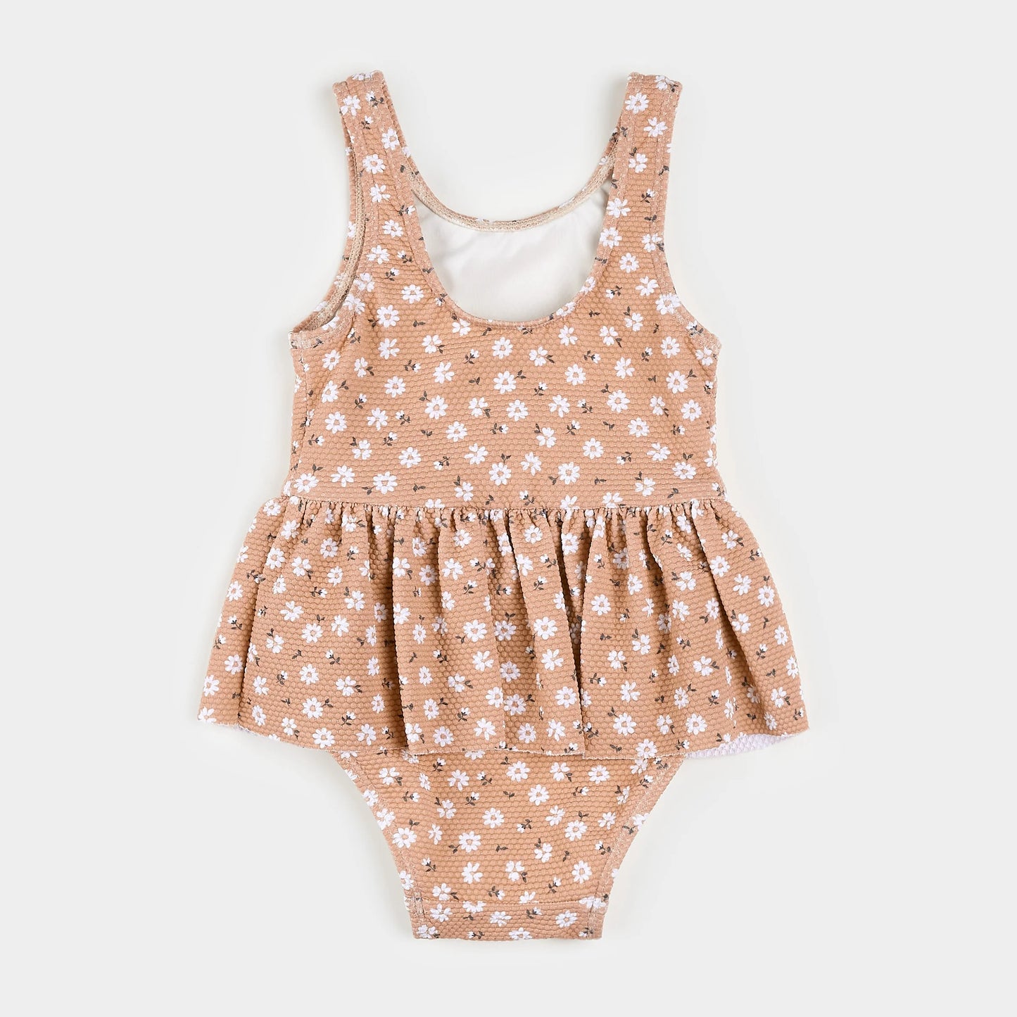 Ditsy Daisies Print on Wild Rose Skirted Swimsuit | Petit Lem