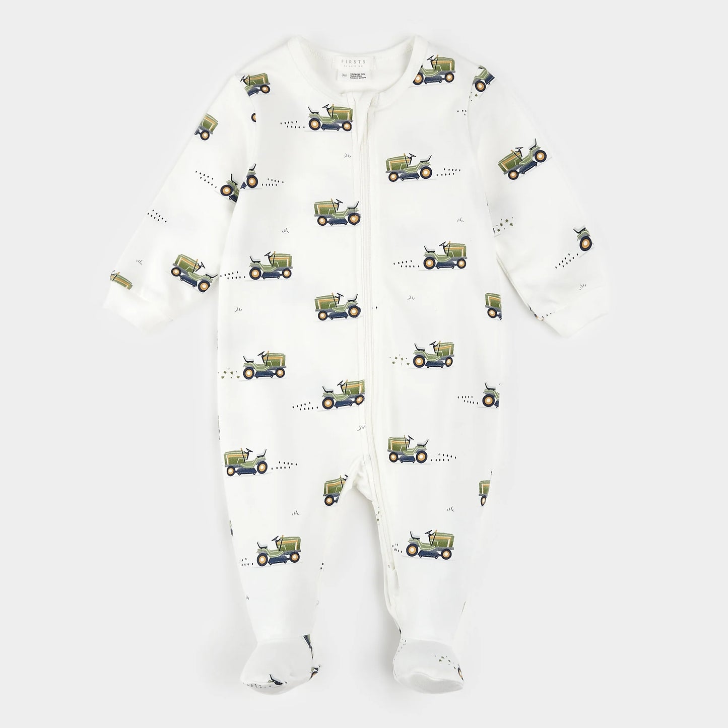 Lawnmower Print Sleeper | Petit Lem