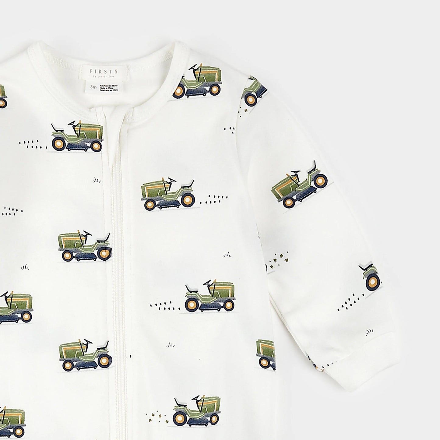 Lawnmower Print Sleeper | Petit Lem