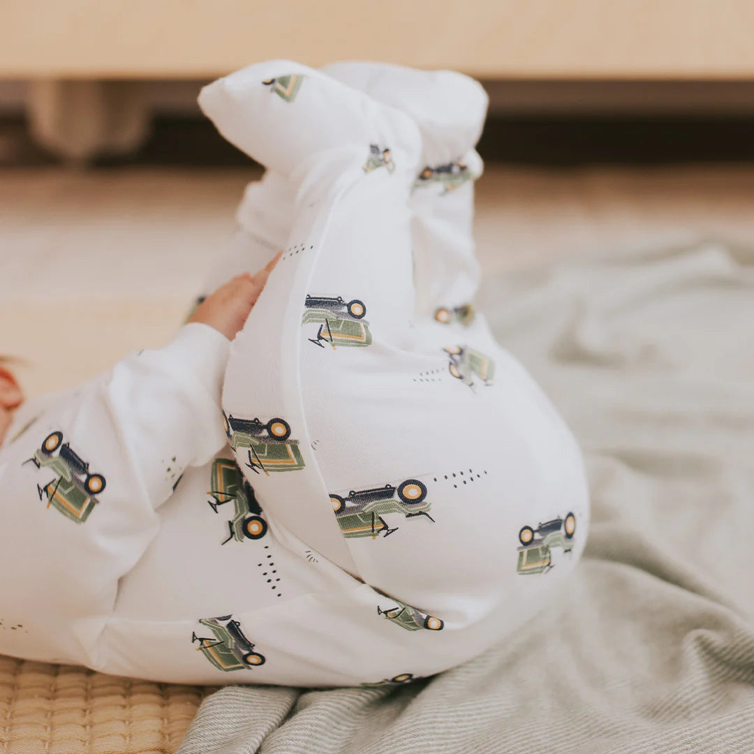 Lawnmower Print Sleeper | Petit Lem