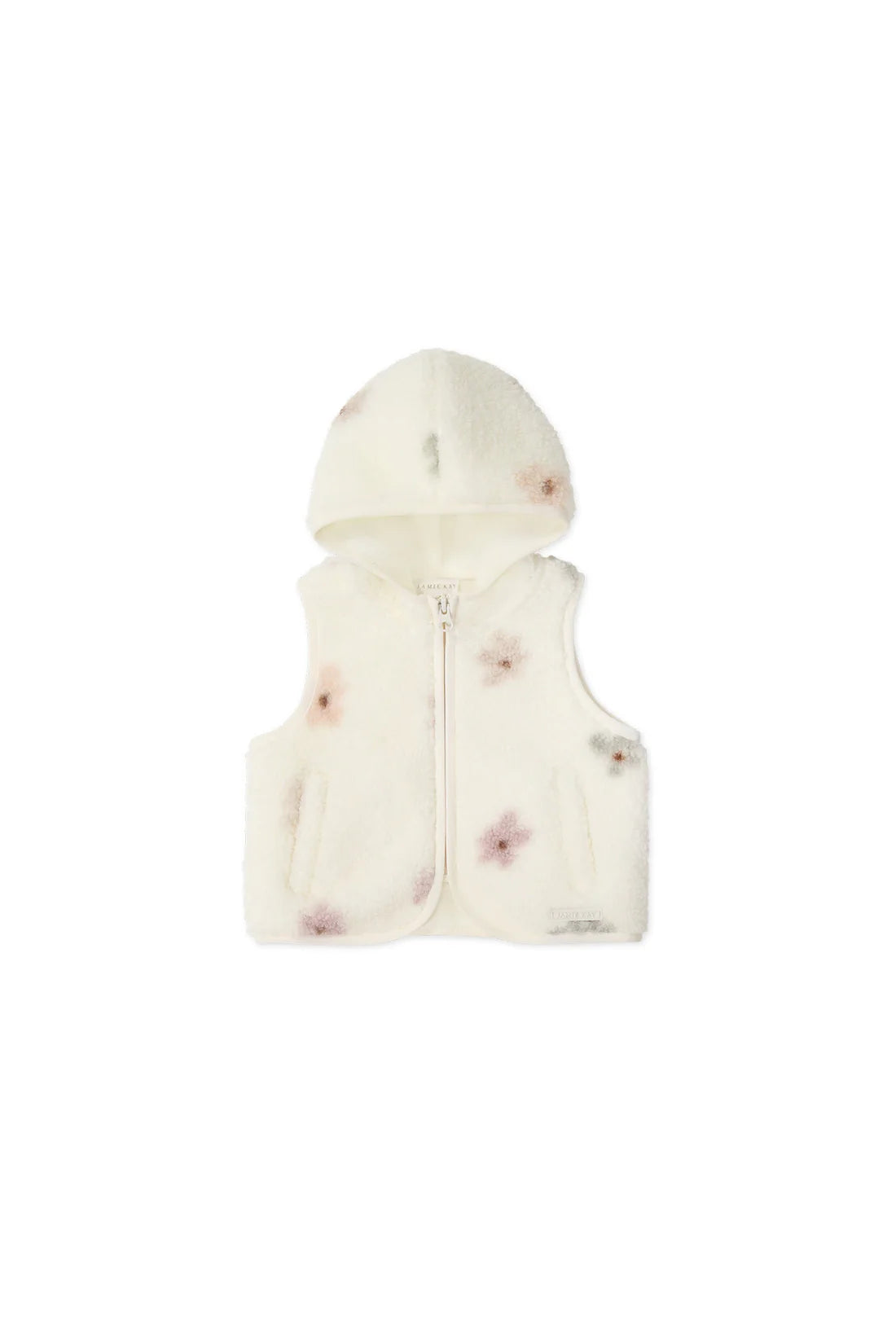 Kai Sherpa Vest | Fifi Spaced Egret | Jamie Kay