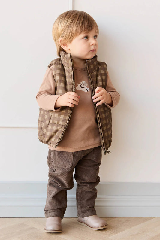 Rudi Puffer Vest | Gingham | Jamie Kay