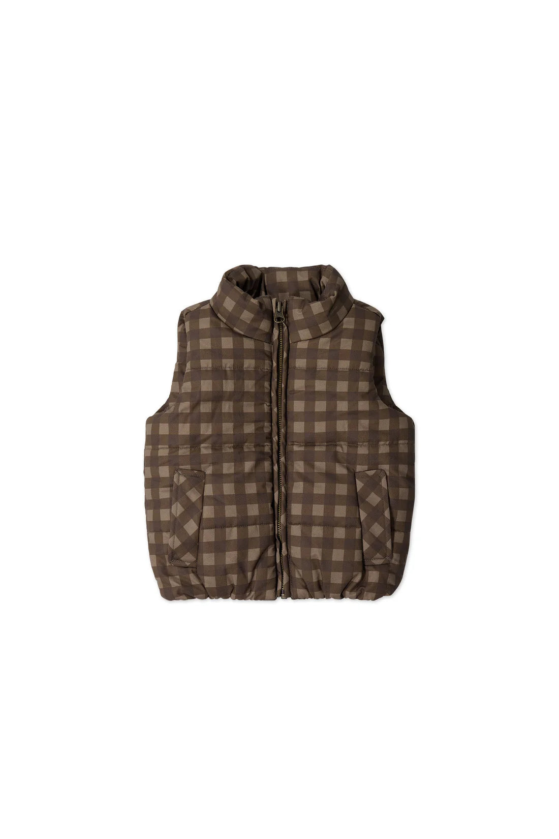 Rudi Puffer Vest | Gingham | Jamie Kay