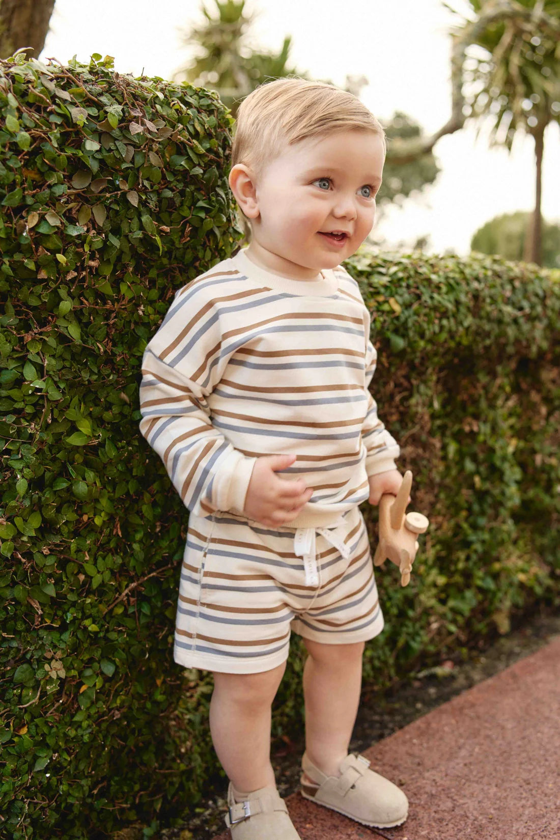Organic Cotton Jalen Short | Hudson Stripe Tiger | Jamie Kay