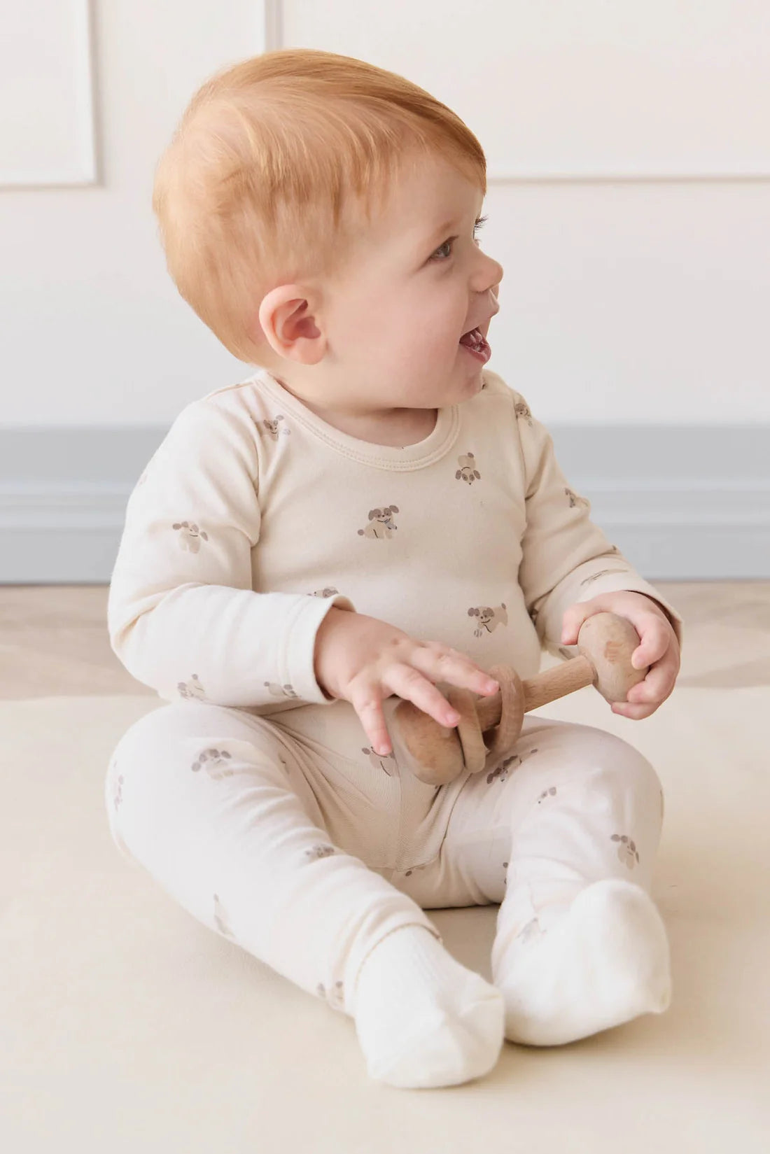 Organic Cotton Legging | Sasha Puppy Tofu | Jamie Kay