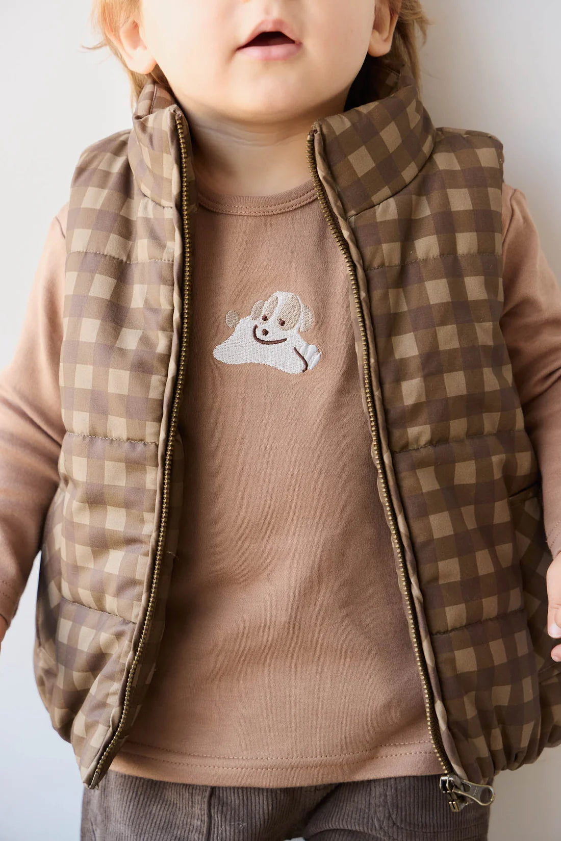 Pima Cotton Arnold Long Sleeve | Sasha Puppy Tiger | Jamie Kay