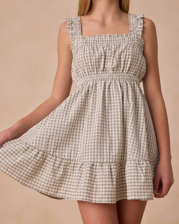 Annalise Dress | Eucalyptus Gingham | Rylee & Cru