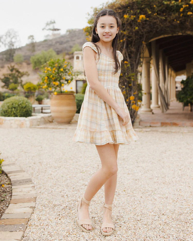 Kalina Dress | Pastel Plaid | Rylee & Cru