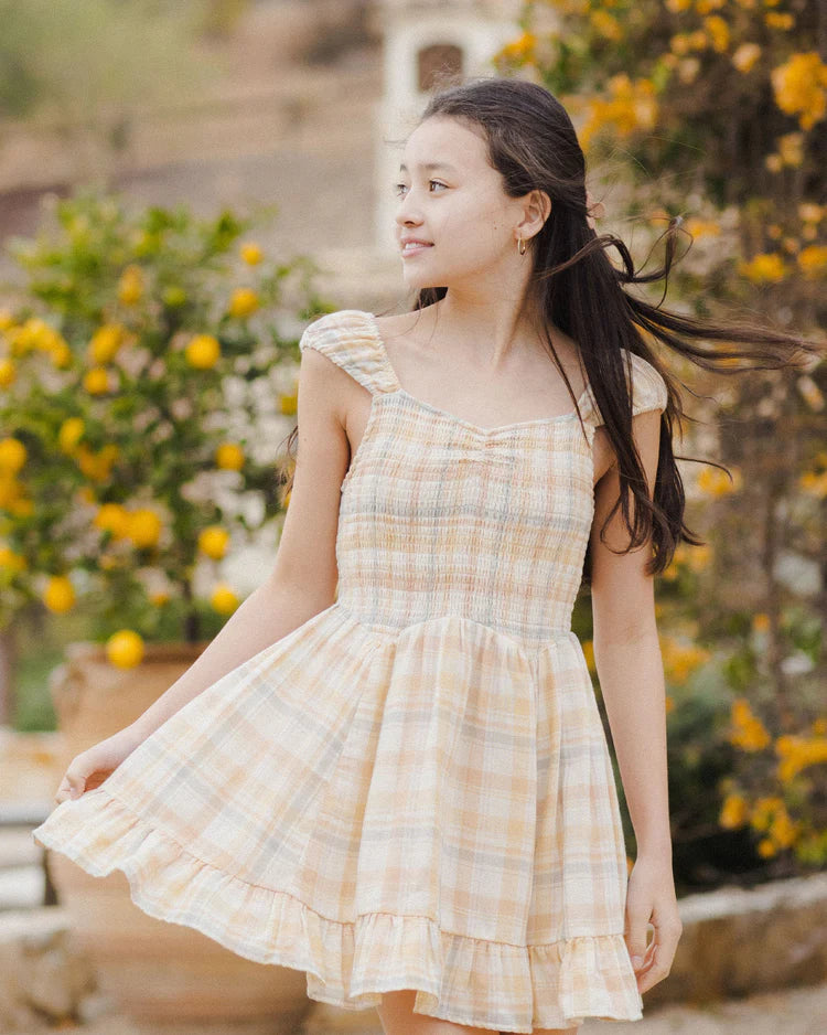 Kalina Dress | Pastel Plaid | Rylee & Cru