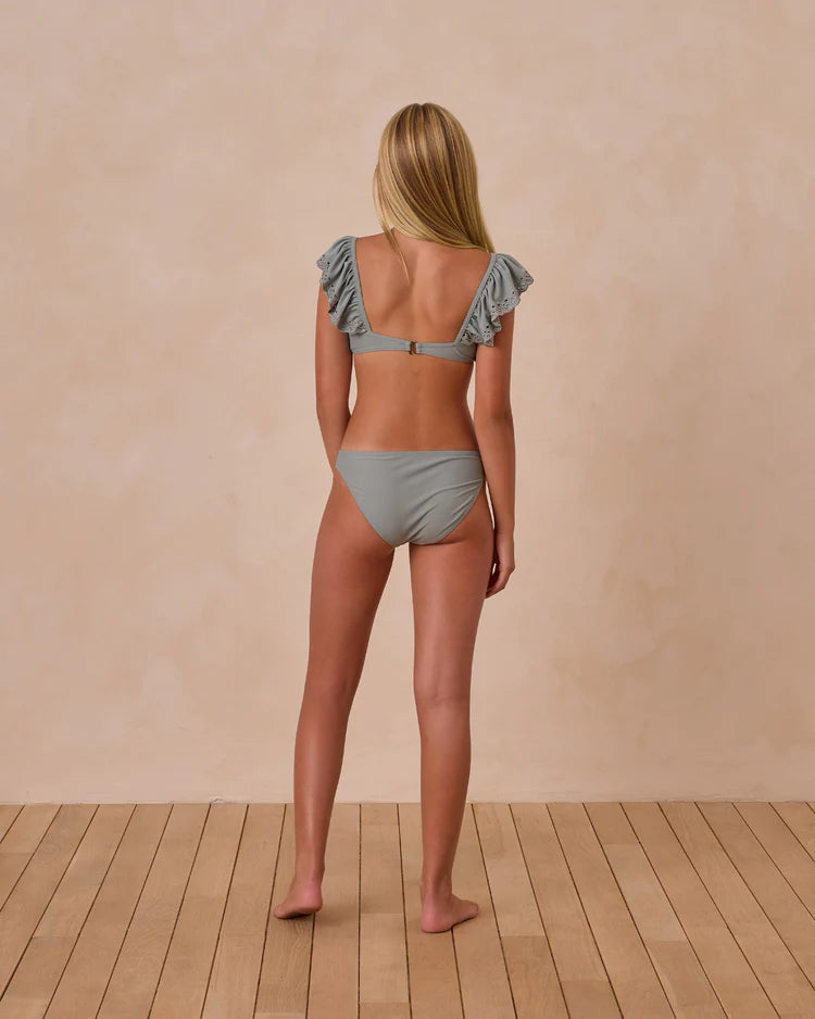 Ruffle Bandeau Bikini Set | Eucalyptus | Rylee & Cru