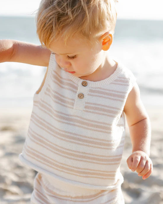 Taylor Knit Set | Oat Knit Stripe | Quincy Mae