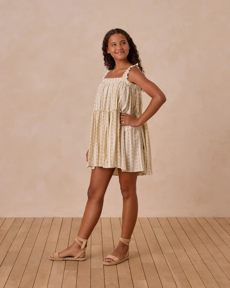 Cicily Dress | Palm Stripe | Rylee & Cru