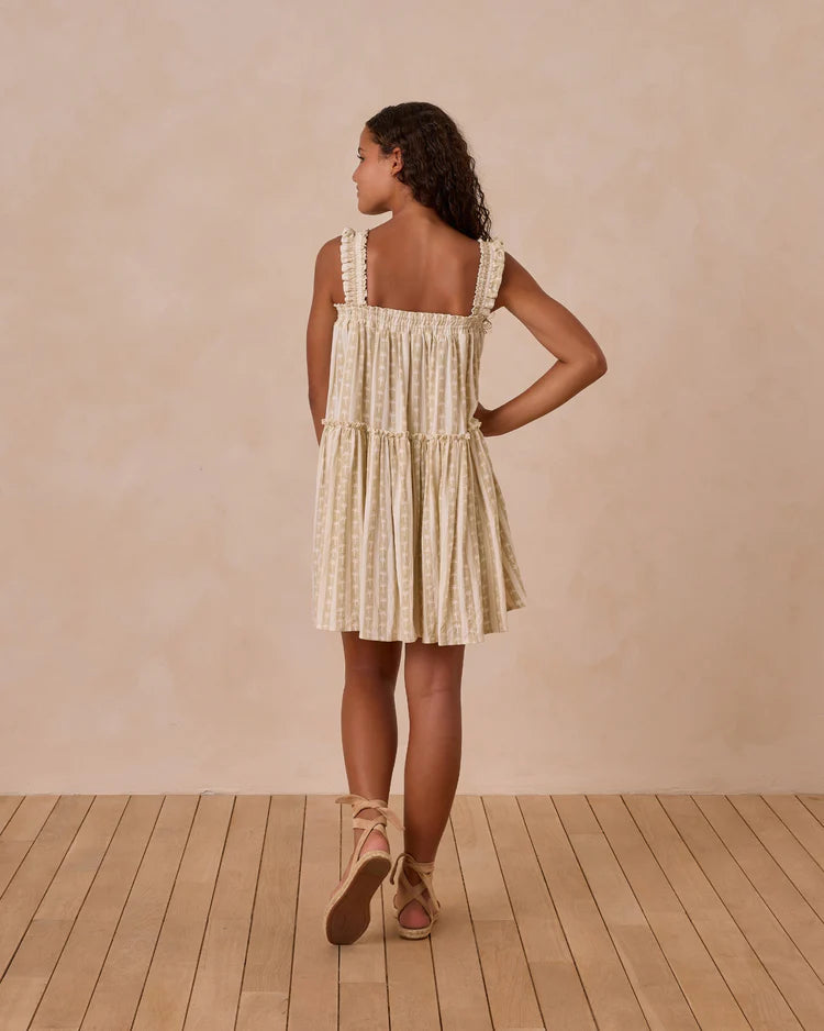 Cicily Dress | Palm Stripe | Rylee & Cru