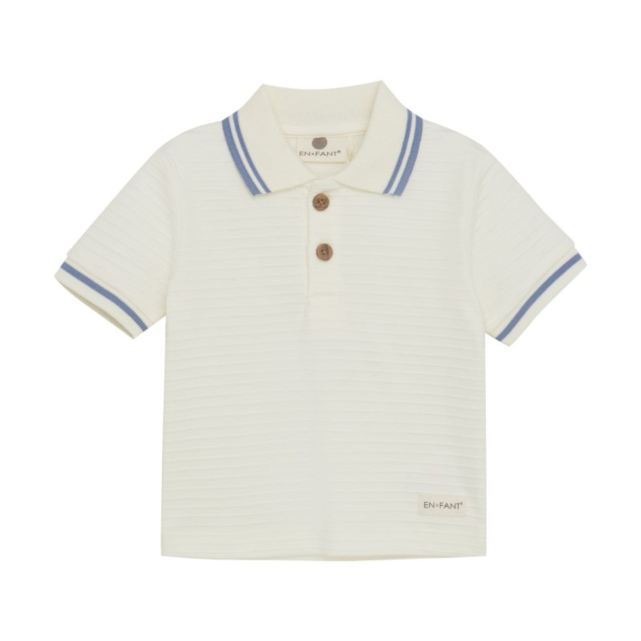 Infant Boy Polo SS | Egret | En Fant