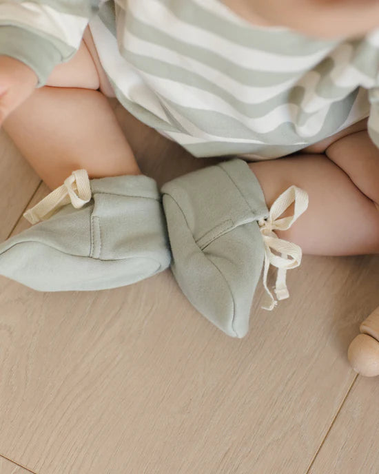 Baby Booties | Sage | Quincy Mae