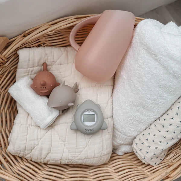 Bathtub Safety Thermometer Shark | Light Storm | Noüka