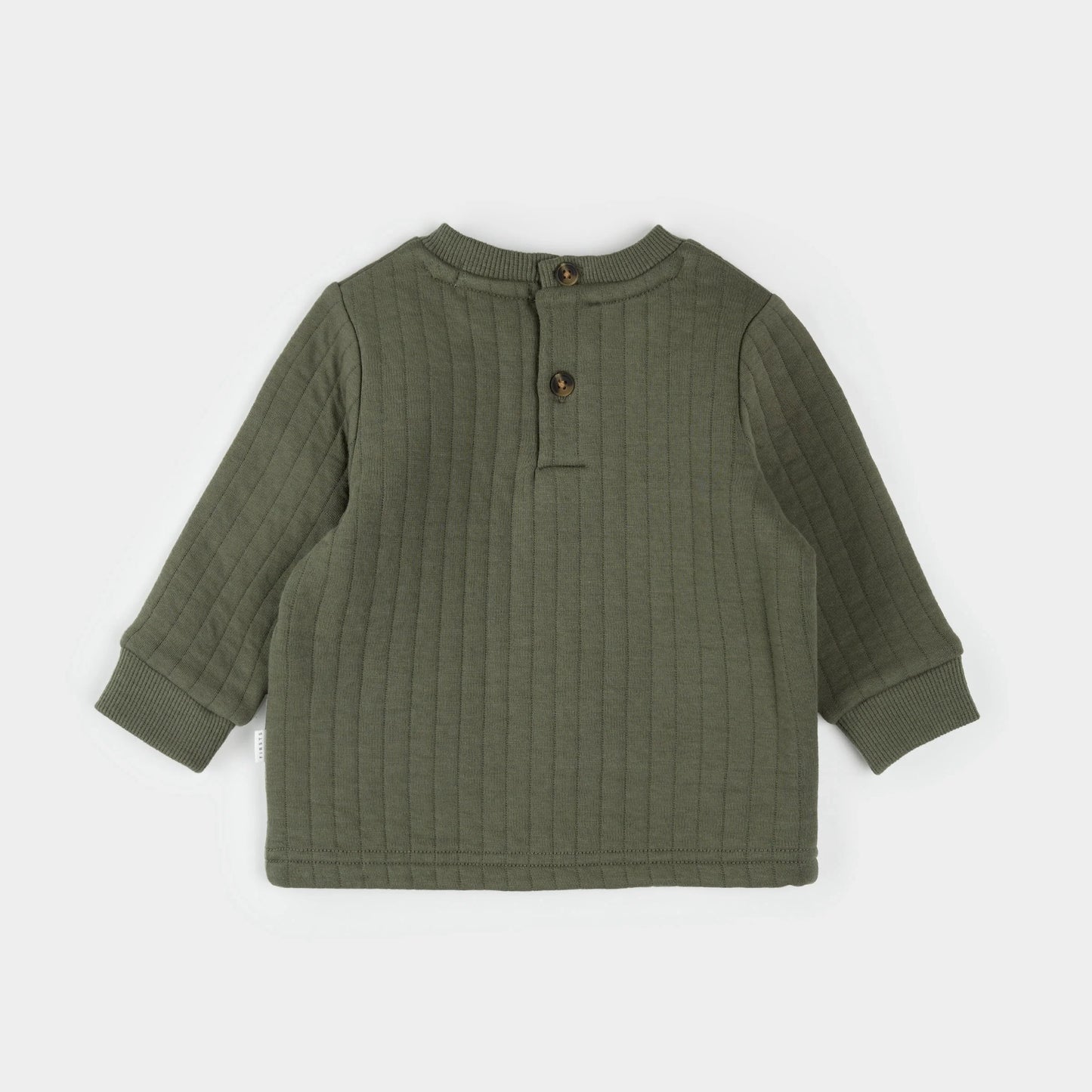Pear Print on Fall Green Quilted Set | Petit Lem