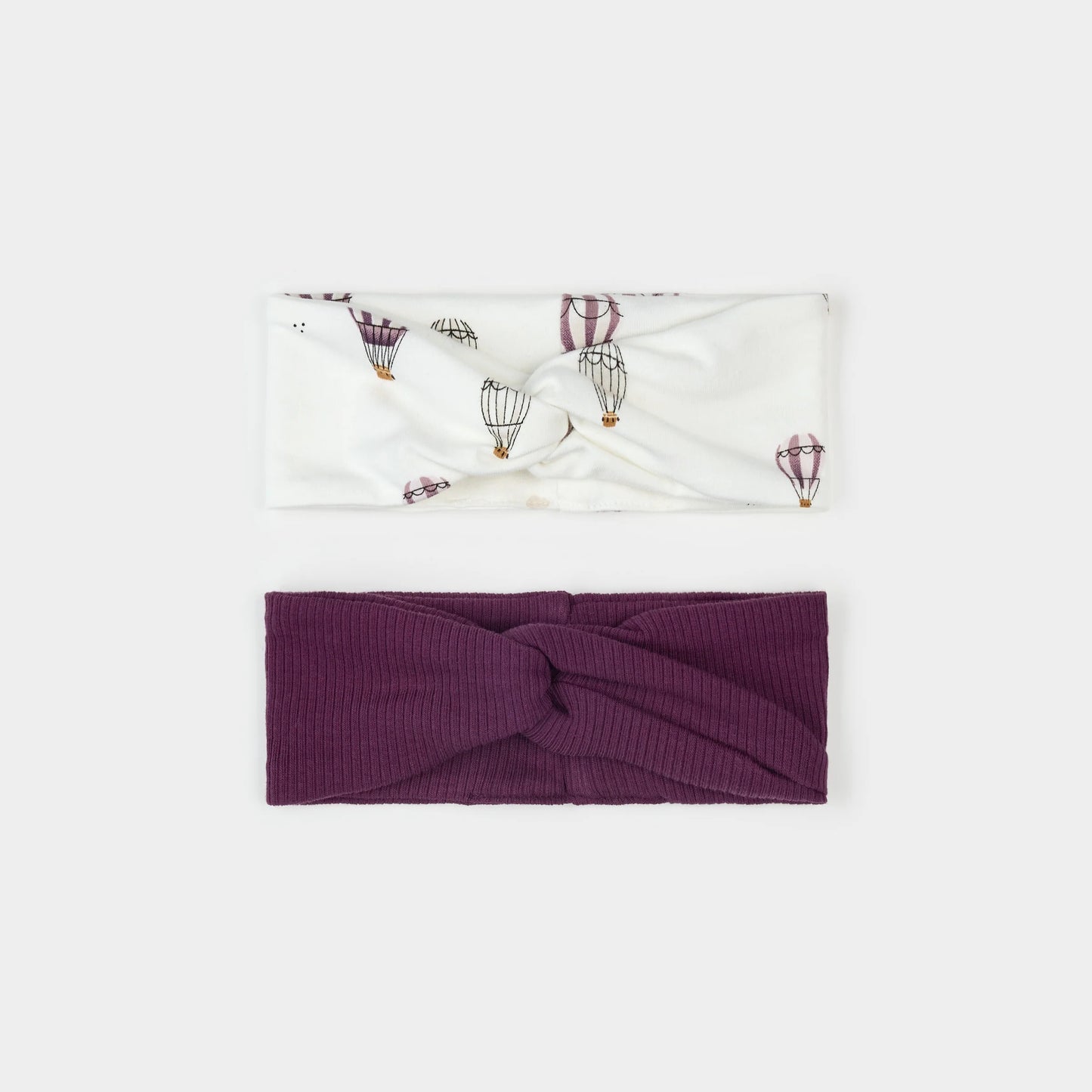 Hot Air Balloon & Italian Plum 2PK Headband | Petit Lem