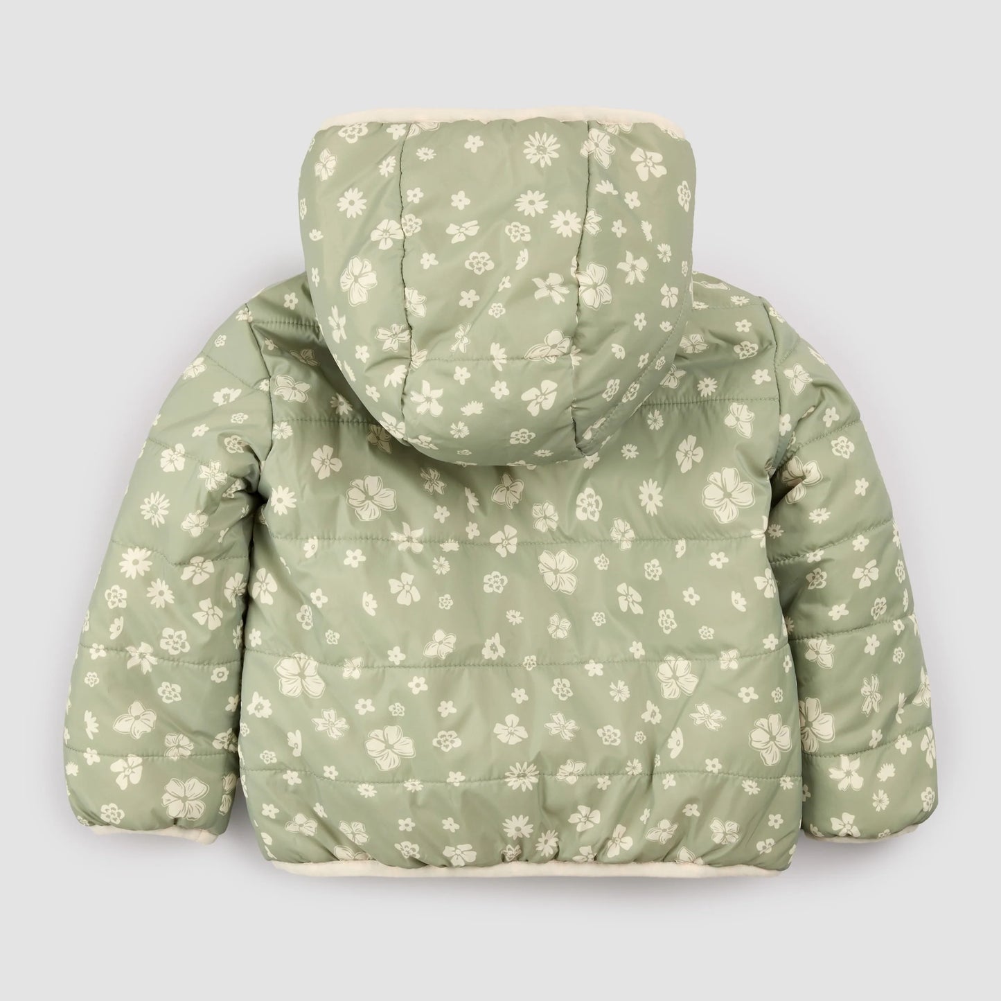 Reversible Jacket | Sage Floral Print on Birch | Miles the Label