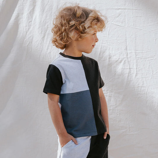 Color-Block T-Shirt and Shorts| Miles The Label