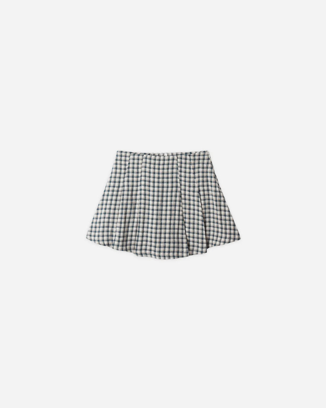 Pleated Mini Skirt | Navy Check | Rylee & Cru