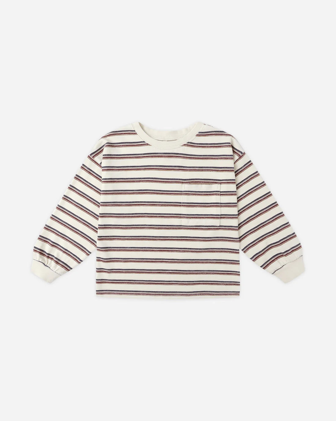 Relaxed Long Sleeve Tee | Vintage Stripe | Rylee & Cru
