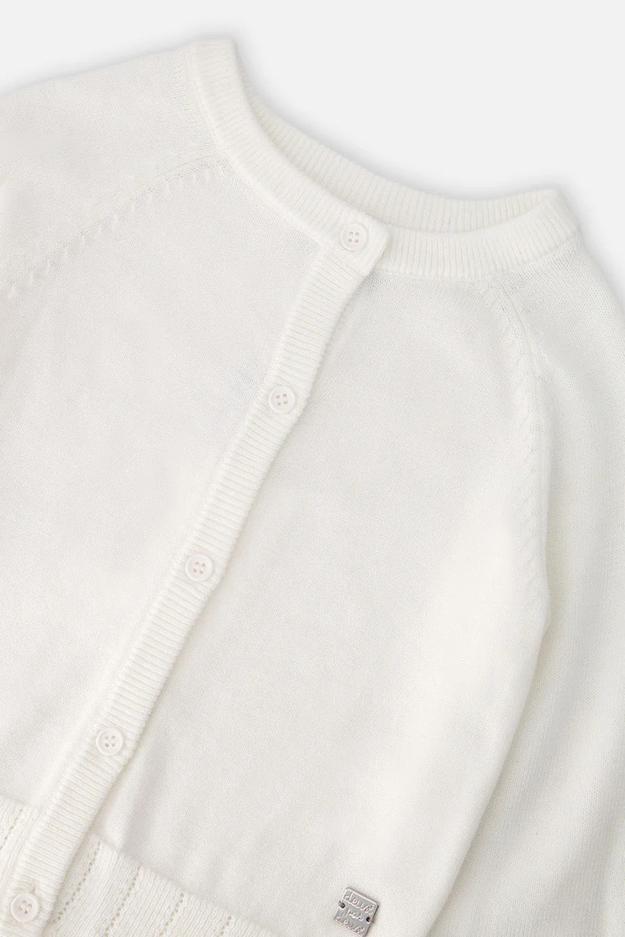 Knit Cardigan | Off-White | Deux Par Deux