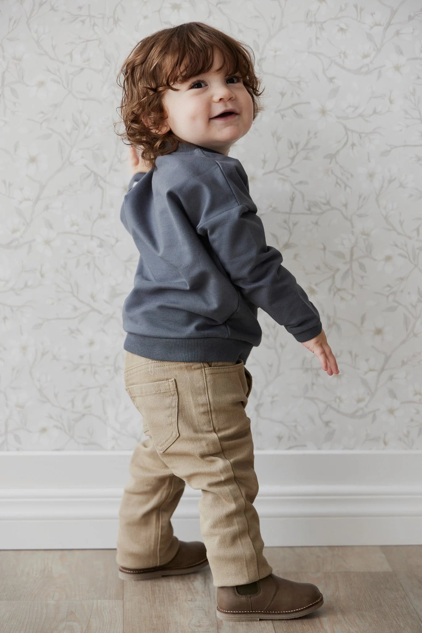Austin Cotton Twill Pant | Jamie Kay | Woodsmoke