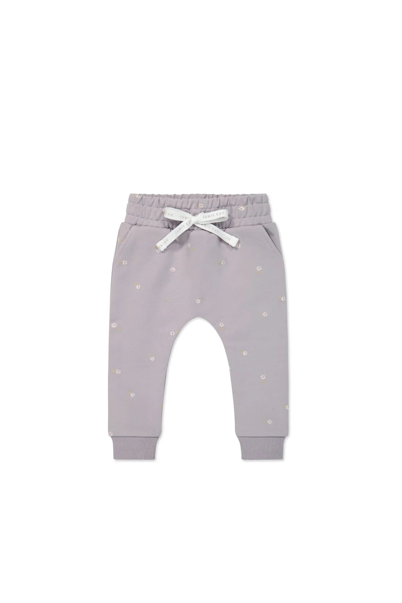 Organic Cotton Morgan Track Pant | Annie Ditzy Violet Ice | Jamie Kay