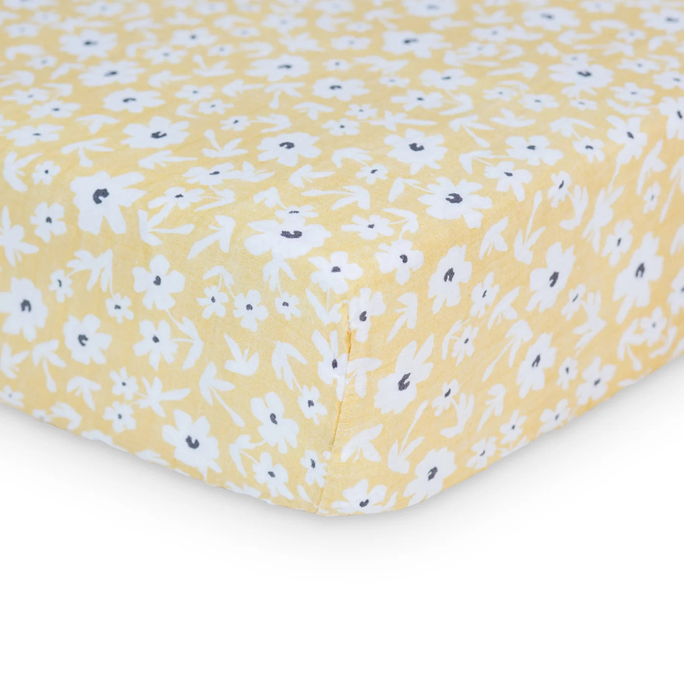 Crib Sheet - Boho - Yellow Wildflowers