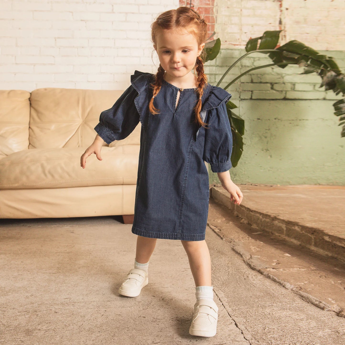 Indigo Chambray Dress | Miles The Label