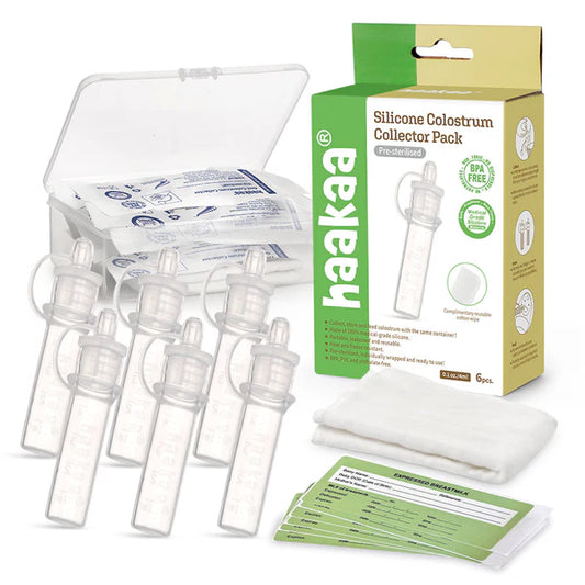 Silicone Colostrum Collector Set 4ml (Pre-Sterilised) | Haakaa
