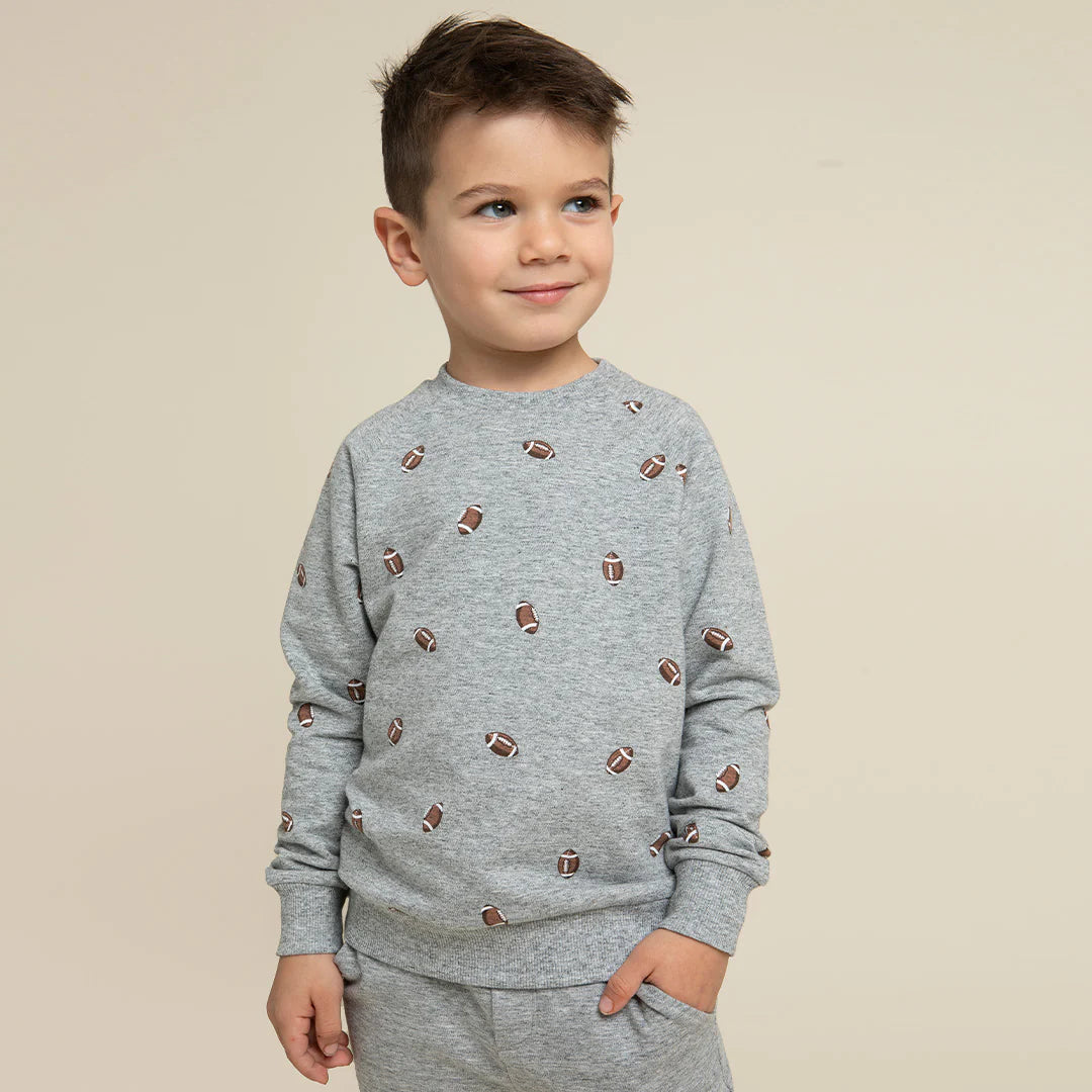 Football Print Sweatshirt | Miles The Label